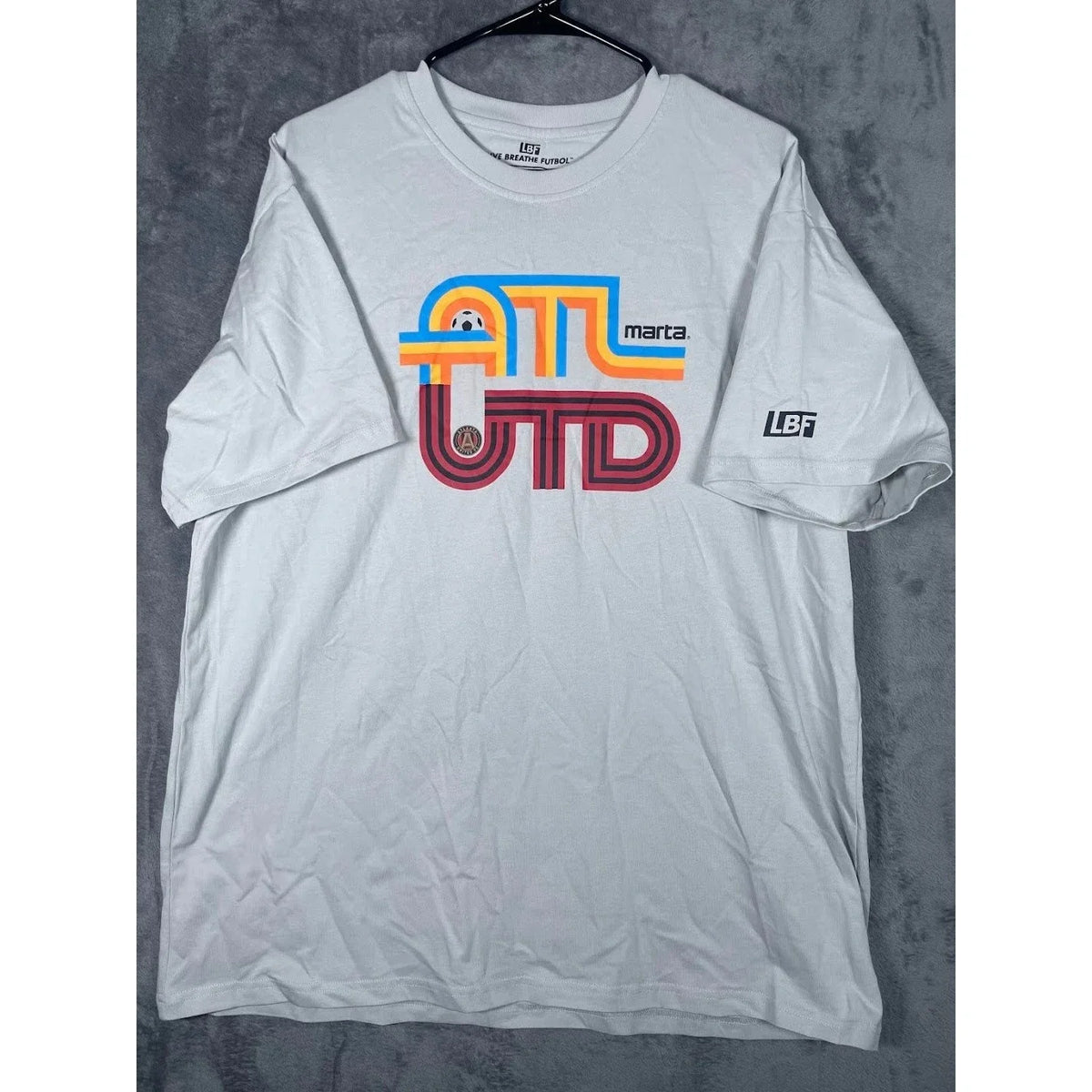 Live Breathe Futbol Atlanta United FC MARTA Soccer Mens XL Grey LBF ATL Unisex , , , Long Sleeve Tee