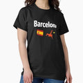 Barcelona, Spain Soccer abstract design Class Made in US/AUS Size S-2XL Unisex , , , Long Sleeve Tee
