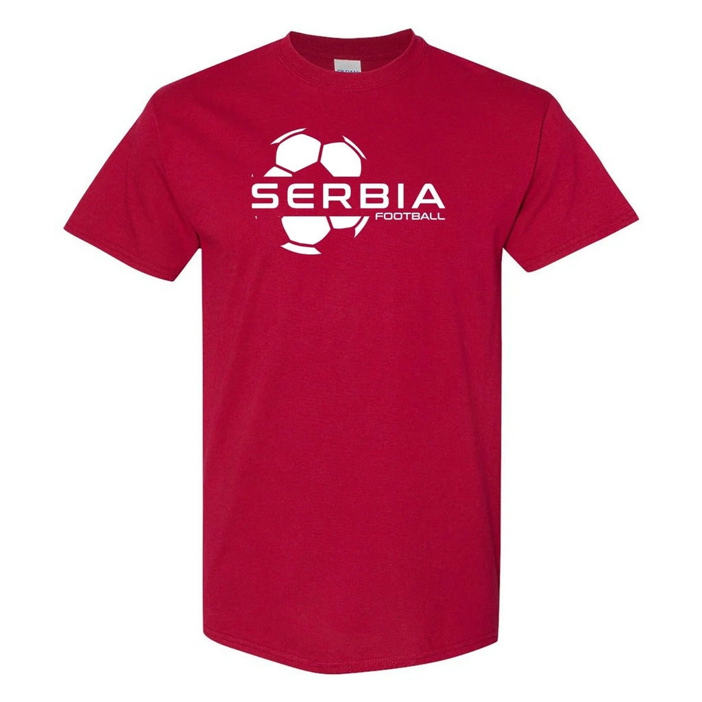 Serbia Football Strike - Soccer Sports Short Sleeve - Cardinal Unisex , , , Long Sleeve Tee