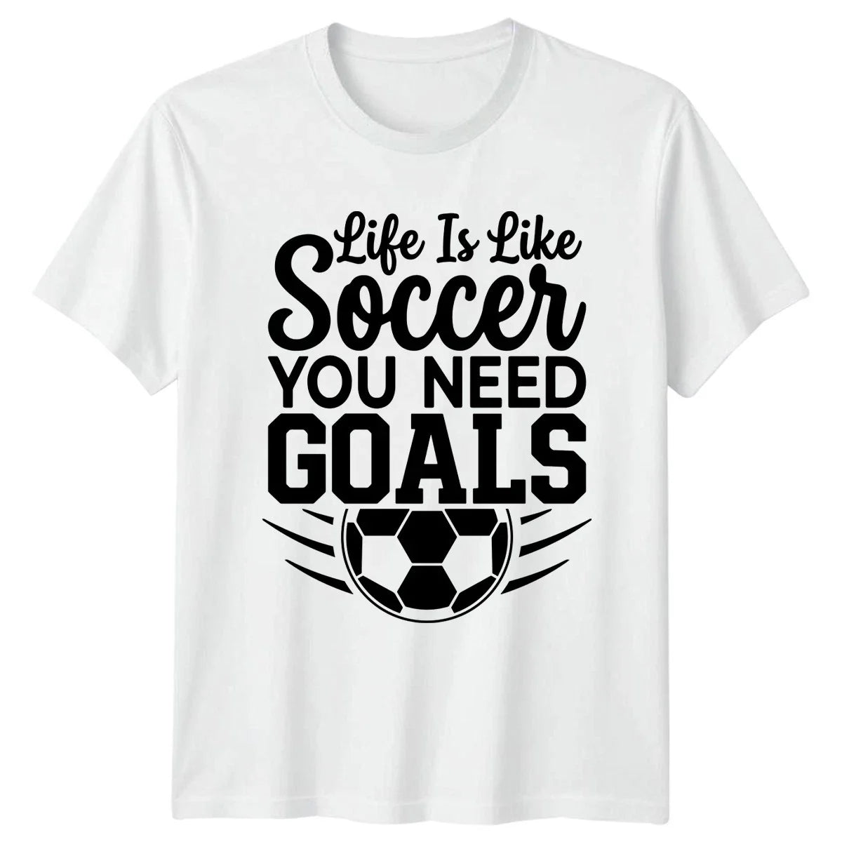 Life Is Like Soccer You Sports Motivation Soccer Birthday Gift For Him Unisex , , , Long Sleeve Tee