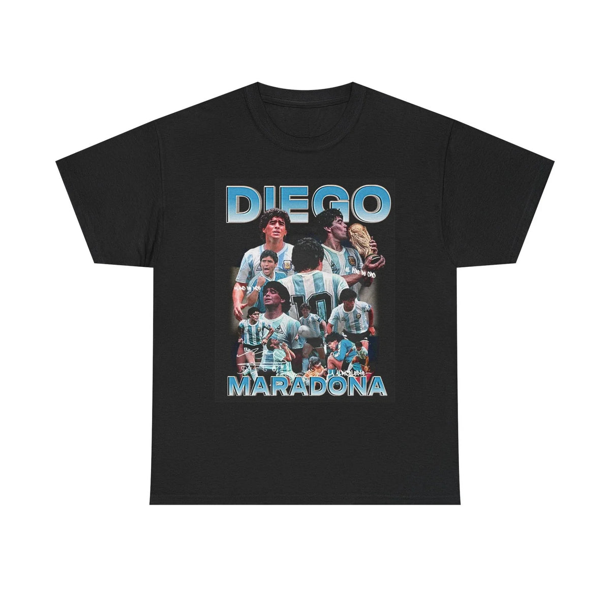 Diego Maradona Graphic T Shirt Football Soccer Vintage Unisex Heavy Cotton Tee Unisex , , , Long Sleeve Tee