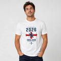 England Football World Cup 2026 Adult Men Soccer Graphic White Unisex , , , Long Sleeve Tee