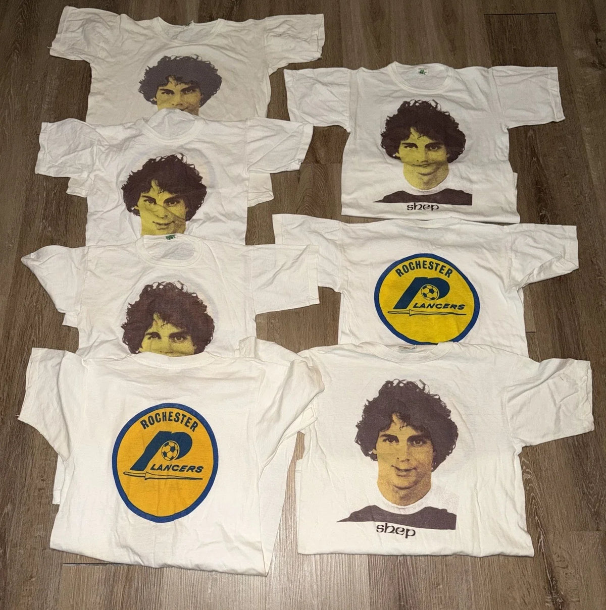 7 VTG 70s Rochester Lancers Shep Messing Shirts Soccer NASL Sz M/S RARE! READ! Unisex , , , Long Sleeve Tee
