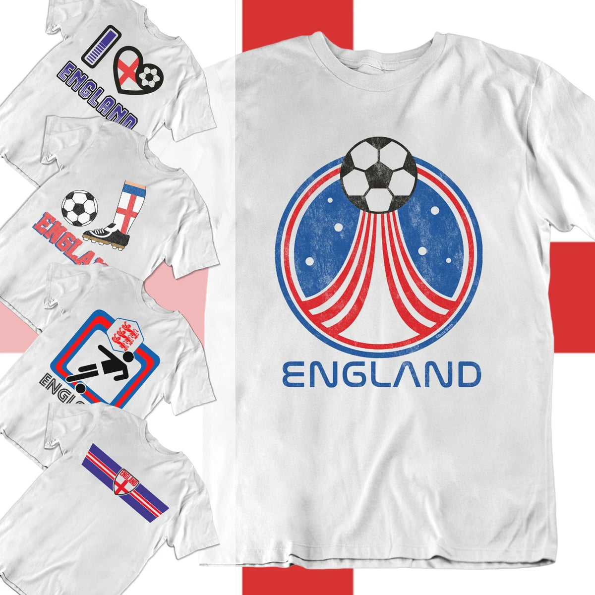 Adults or Kids Choice Of ENGLAND Football 2026 English World Cup Euro Unisex , , , Long Sleeve Tee