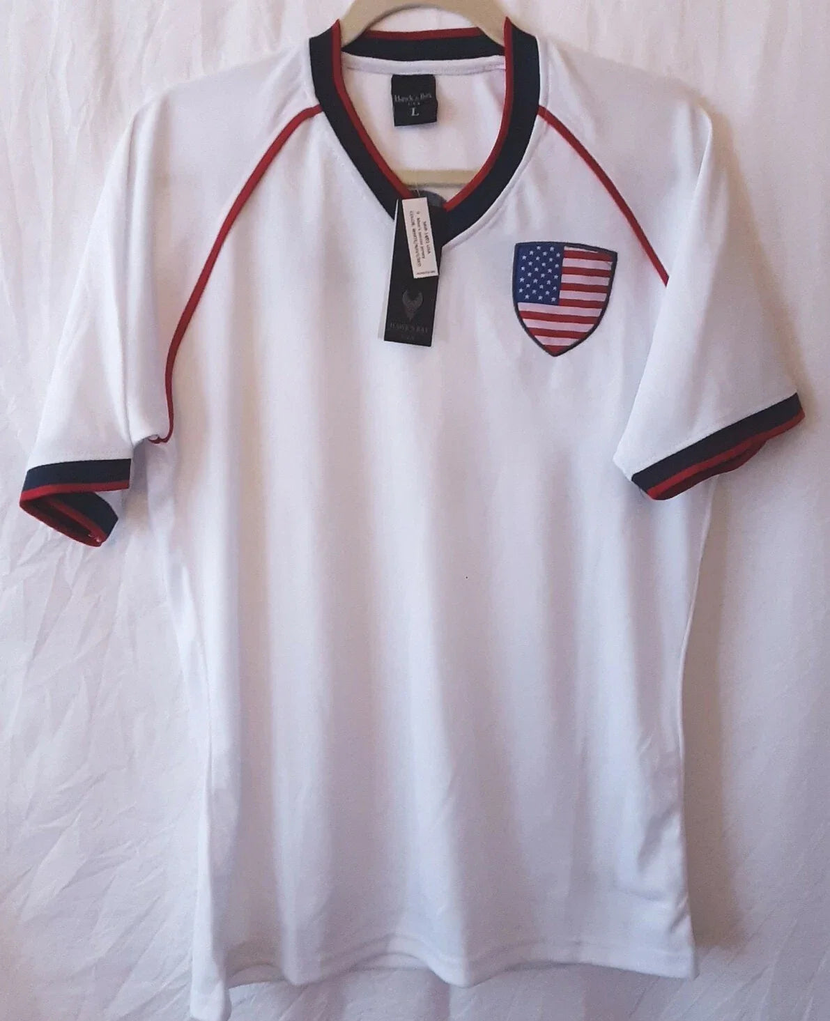 NEW Hawks Bay USA Soccer Fan Football Jersey Size L America C20 Unisex , , , Long Sleeve Tee