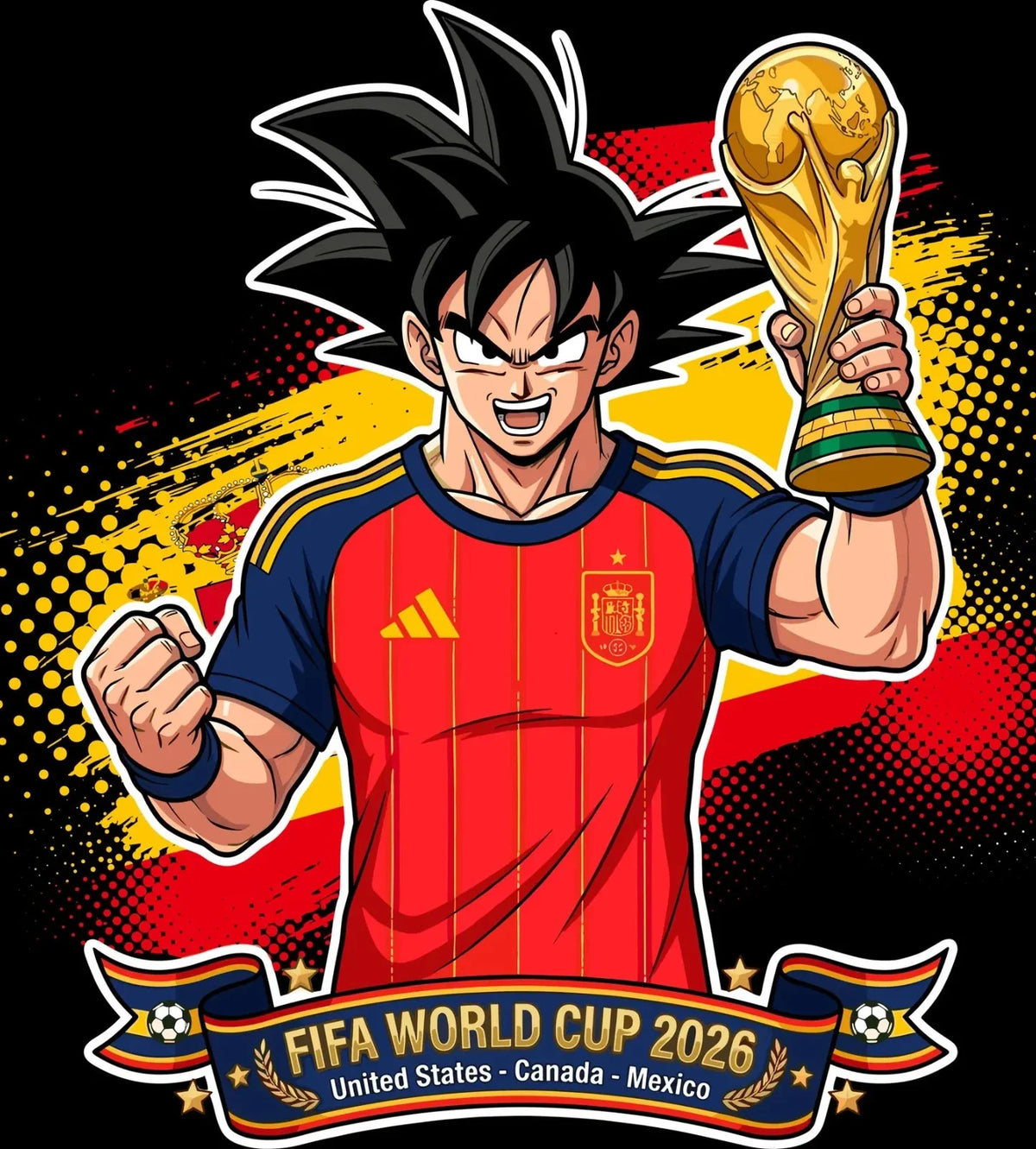 Spain World Cup Football DTF Iron On Heat Transfer Unisex Soccer T shirt Unisex , , , Long Sleeve Tee