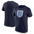 Men's Navy England National Team Distressed Retro Logo Unisex , , , Long Sleeve Tee
