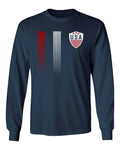 USA Cool Soccer Fans Men's Long Sleeve Unisex , , , Long Sleeve Tee