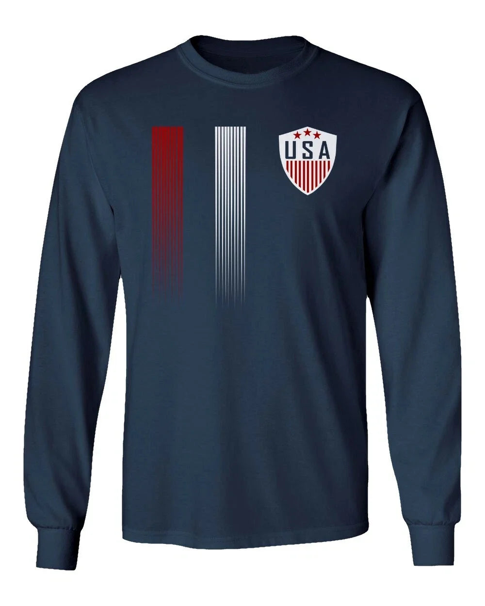 USA Cool Soccer Fans Men's Long Sleeve Unisex , , , Long Sleeve Tee