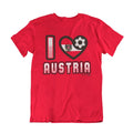 I LOVE AUSTRIA Football World Cup 2026, Adults Kids Or Baby, World Cup Unisex , , , Long Sleeve Tee