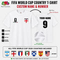 Personalised World Cup 2026 Country Football Mens Kids England Team Tee Unisex , , , Long Sleeve Tee