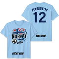 Norway Unisex Personalized Custom Name And Number T Shirt Football Game Top Unisex , , , Long Sleeve Tee