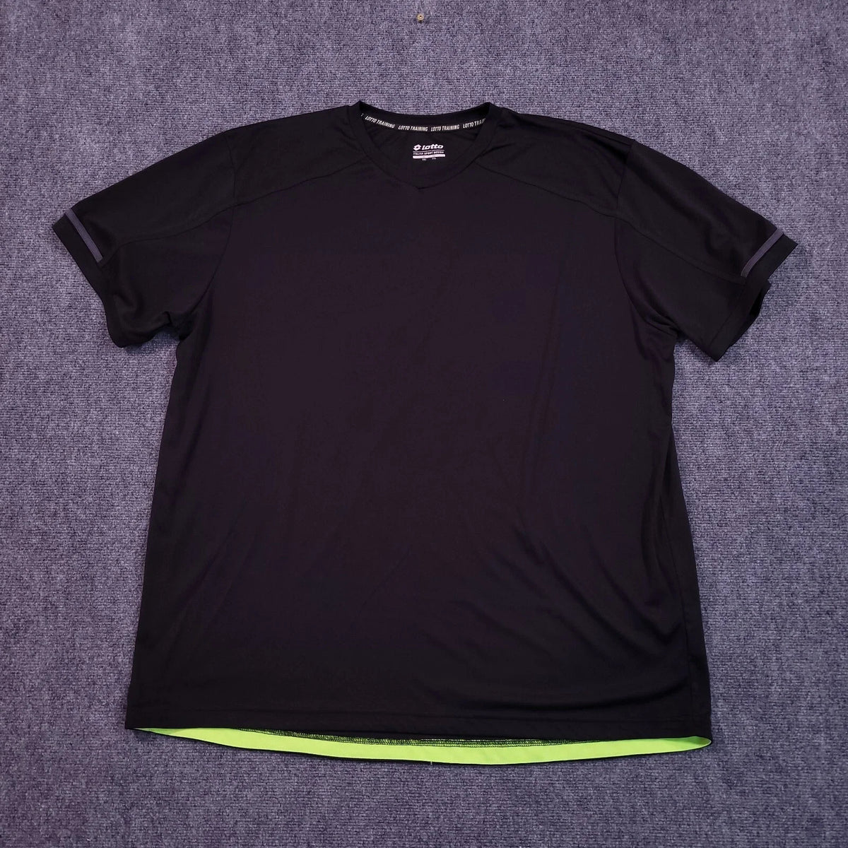 Lotto Soccer Training Men's 3XL Performance Futbol Tee Ball Top Black Unisex , , , Long Sleeve Tee