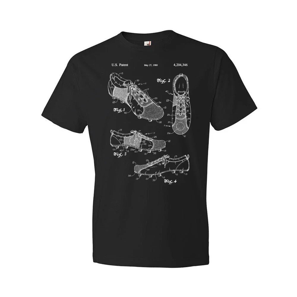 Soccer Shoe Patent Shirt Gift For Coach Gifts For Men Soccer T Shirts Dad Gifts Unisex , , , Long Sleeve Tee