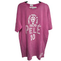 RO Pele 10 Campeonato Mundial De Futbol 1970 Mexico Soccer Pink XXL Unisex , , , Long Sleeve Tee