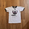 Vintage Iowa Soccer Games Soccer Ball White Mens Medium Shirt 90s Ringer USA Unisex , , , Long Sleeve Tee
