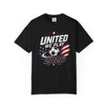 United We Play USA 2026 Soccer | American Flag Soccer Graphic Unisex , , , Long Sleeve Tee