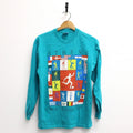 Vintage Athens Georgia 1996 Olympic Soccer Long SleeveT Shirt Medium Unisex , , , Long Sleeve Tee