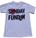 Sunday Funday Men's Size M Fathers Day Football Beer Pong Graphic White Unisex , , , Long Sleeve Tee