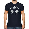 FOOTBALL DISTRESSED PRINT MENS VINTAGE STYLE DESIGN TOP SOCCER GIFT Unisex , , , Long Sleeve Tee
