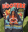 Hooters Fantasy Football Shirt Mens Large Black Lord Of The Wings Graphic Tee Unisex , , , Long Sleeve Tee