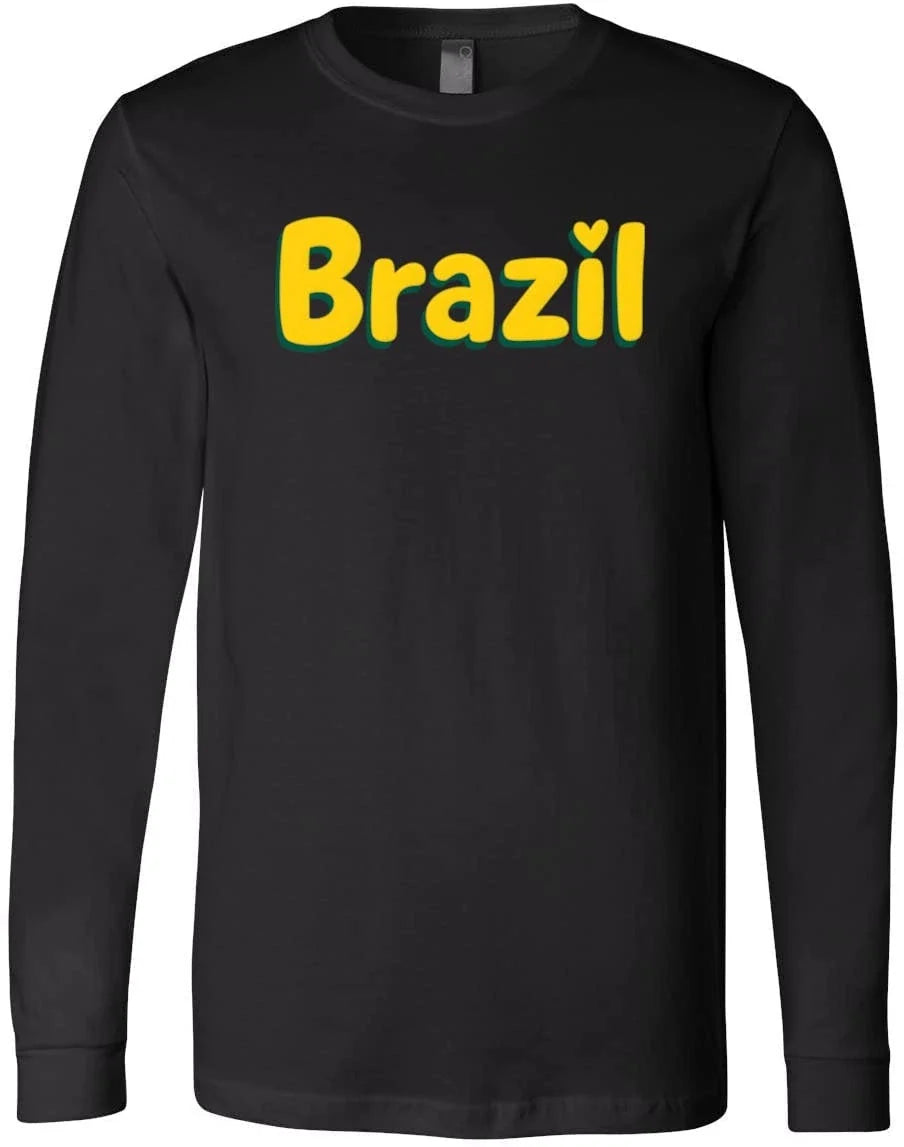 Brazil Shirt Brazil Tee Brazilian Brazil Pride Shirt Soccer Fan Tee Lati Unisex , , , Long Sleeve Tee