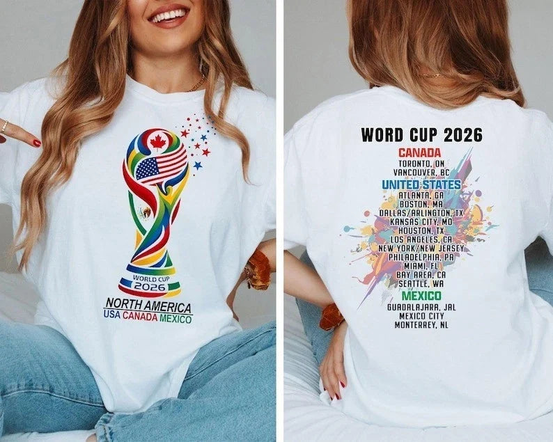 World Cup 2026 Shirt, 2026 World Cup Soccer , Soccer Fan Gift Unisex , , , Long Sleeve Tee