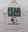 Vtg 94 Soccer is Life Big Ball Sports Double Sided 90s Tee Shirt M Fear Smells Unisex , , , Long Sleeve Tee