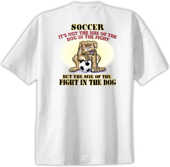 Soccer Fight in Dog Jersey Short Sleeve or Long Sleeve New Youth & Adult Unisex , , , Long Sleeve Tee