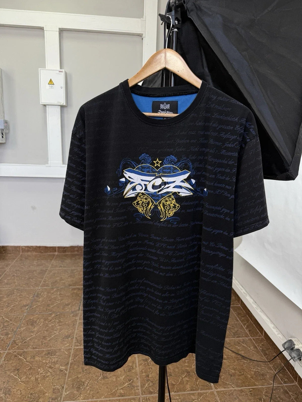 🇨🇭 FCZ Zurich Art Switzerland Suisse Swiss Soccer Fan Size XXL Black Unisex , , , Long Sleeve Tee