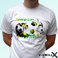 Jamaica football flag - white t shirt top soccer tee - mens womens kids baby Unisex , , , Long Sleeve Tee