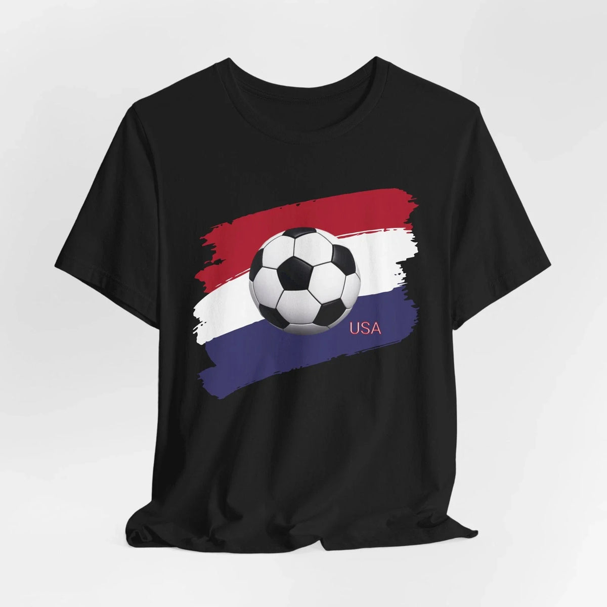 USA Soccer T Shirt Football Fan Graphic USA Flag Sports Tee Unisex , , , Long Sleeve Tee