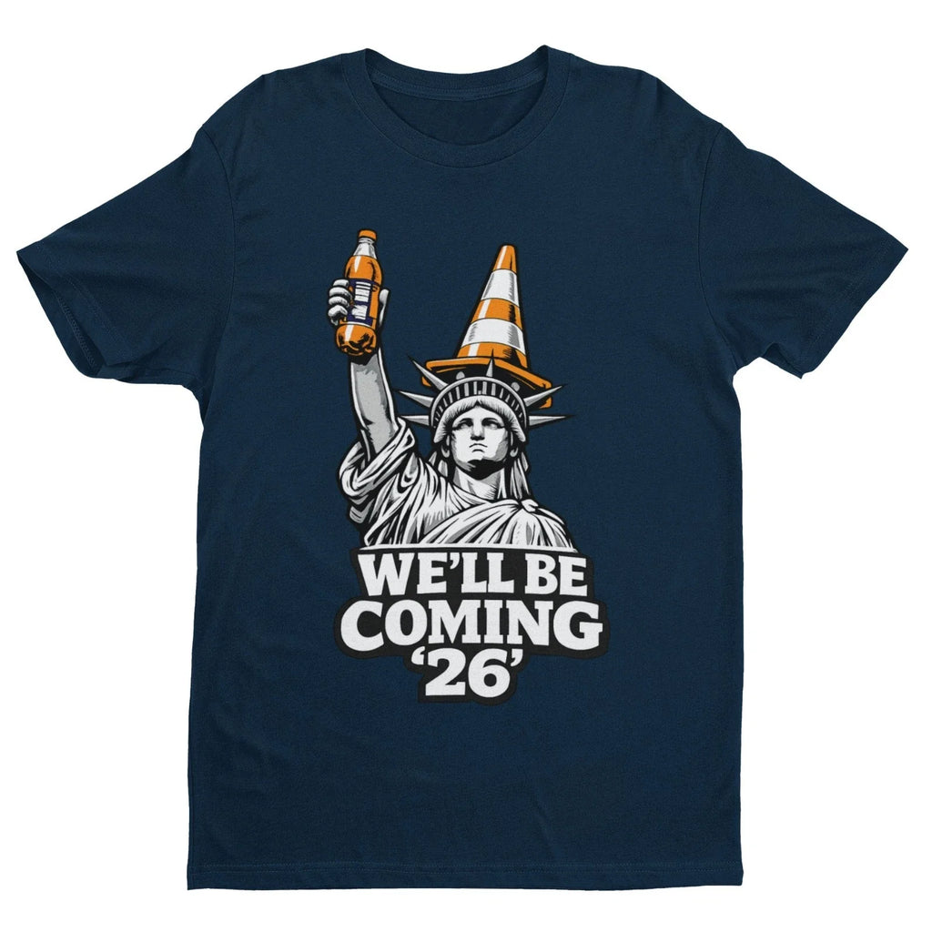Scotland 2026 World Cup T Shirt We'll Be Coming Football Fan Gift Tee Unisex , , , Long Sleeve Tee