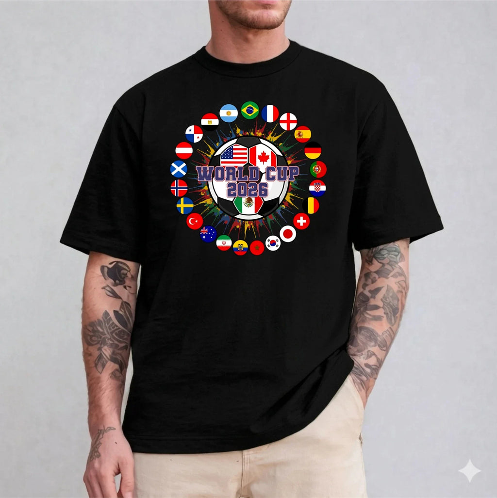 Football World 2026 , All Countries Flags Shirt, Soccer Lovers Gift Unisex , , , Long Sleeve Tee