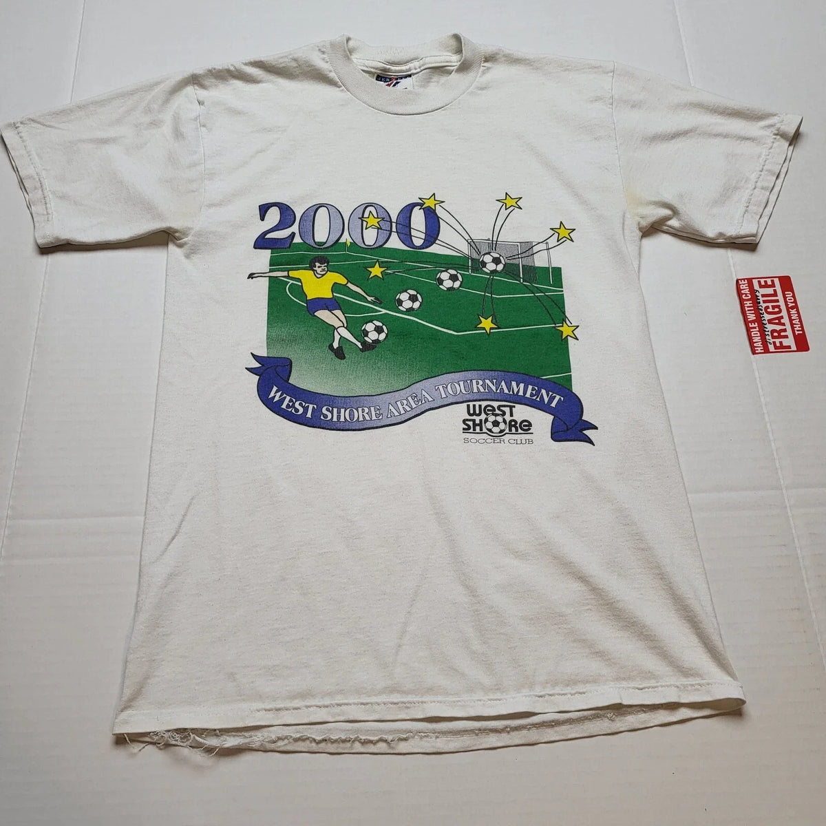 Vtg 2000 West Shore Soccer Club Mens S Kick Y2k J45 Unisex , , , Long Sleeve Tee