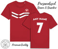 Switzerland Strip 2026 Personalised Name & No Adult Kids, Football Euro Unisex , , , Long Sleeve Tee