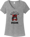 Mom Bun Soccer Mom Red Plaid Headband Womens Tri Blend V-neck Unisex , , , Long Sleeve Tee