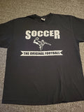 Soccer The Original Football Tshirt Sz XL Soccer Is Life Futbol Black Unisex , , , Long Sleeve Tee