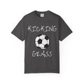 Kicking Grass Soccer Tee | Soccer Mom Dad Team Unisex , , , Long Sleeve Tee