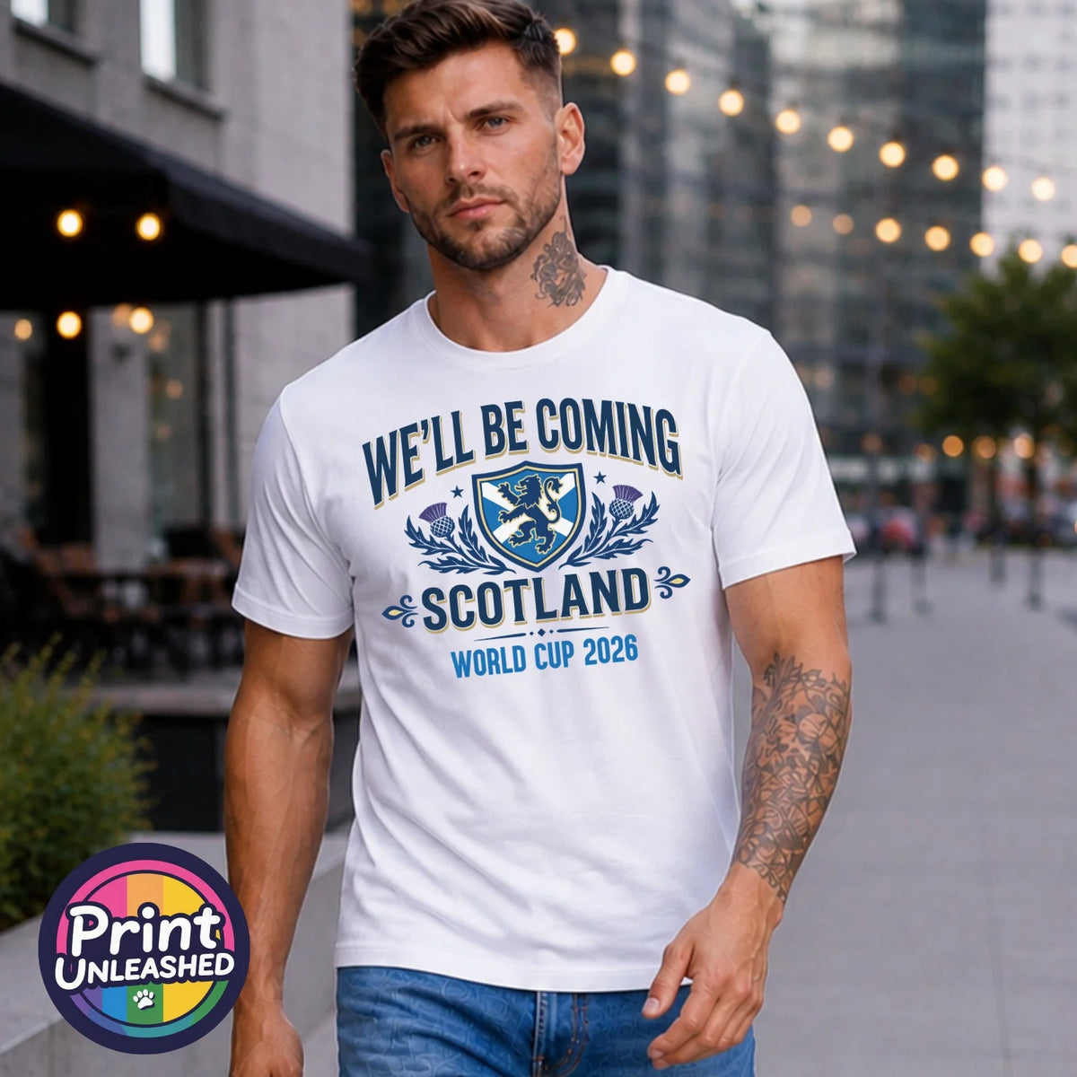 Scotland 2026 Tee World Cup We'll Be Coming Unisex Football Fan Top Unisex , , , Long Sleeve Tee
