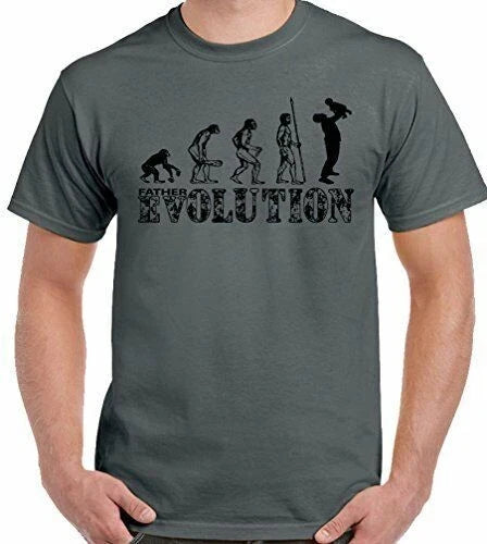 Father And Son Evolution Mens Funny Father's Day Dad Daddy Papa Pops Unisex , , , Long Sleeve Tee