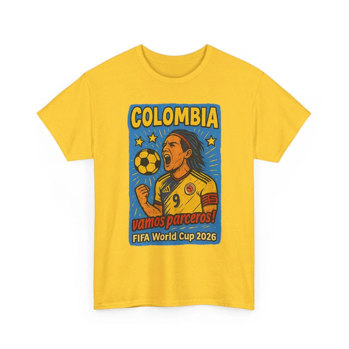 Colombia Vamos Parceros World FIFA Cup 2026 | Falcao Inspired Soccer Tee Unisex , , , Long Sleeve Tee