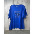 Gildan DryBlend Royal Blue Soccer Mom Rhinestone Mens XL Short Sleeve Unisex , , , Long Sleeve Tee
