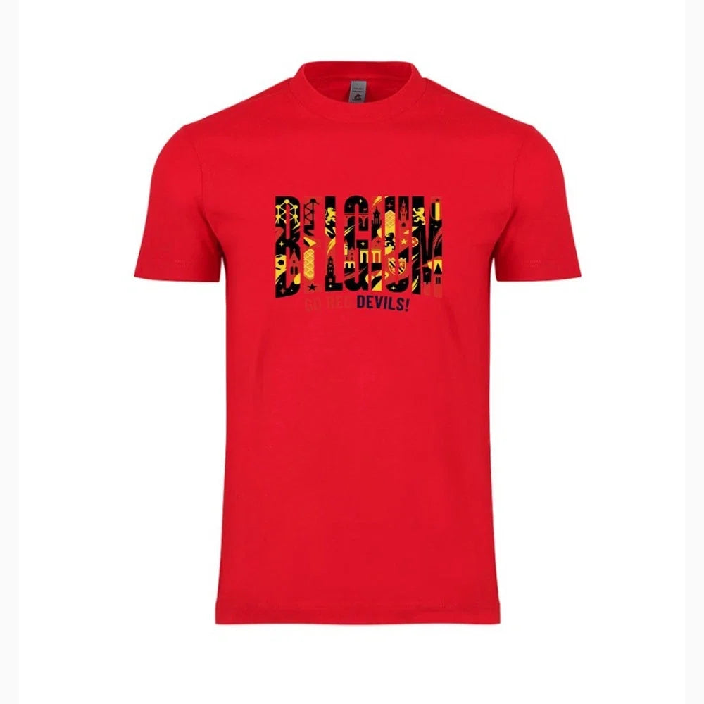 Belgium Country Flag Soccer World Cup 2026 Adult Unisex Football Tee Unisex , , , Long Sleeve Tee