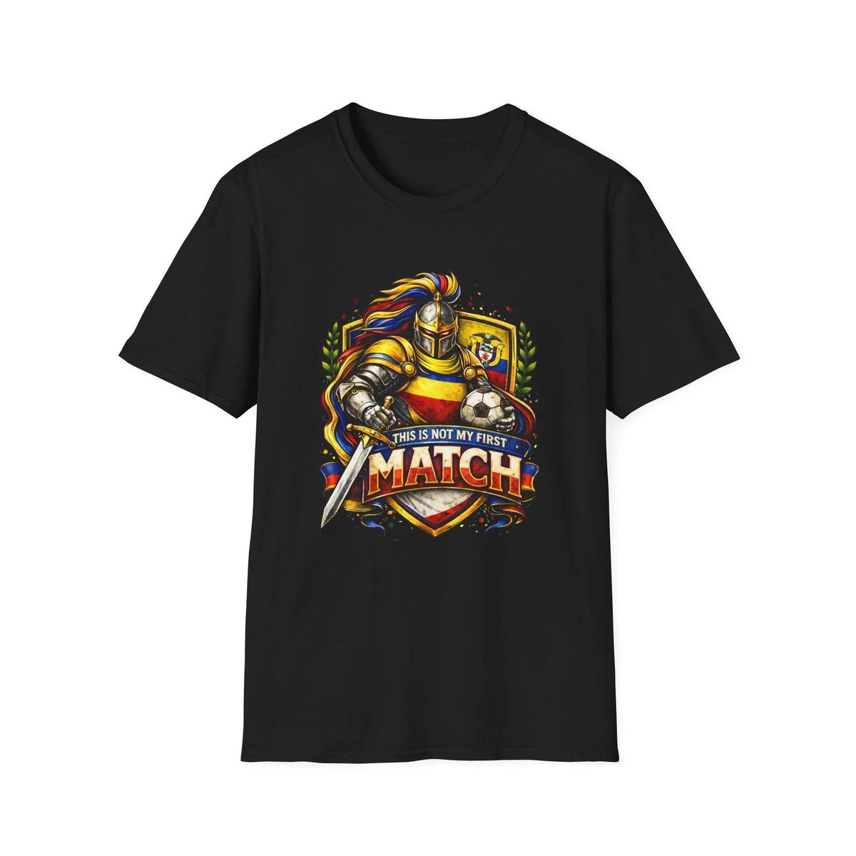 Colombia Soccer Knight Crest This Is Not My First Match Football Tee Unisex , , , Long Sleeve Tee