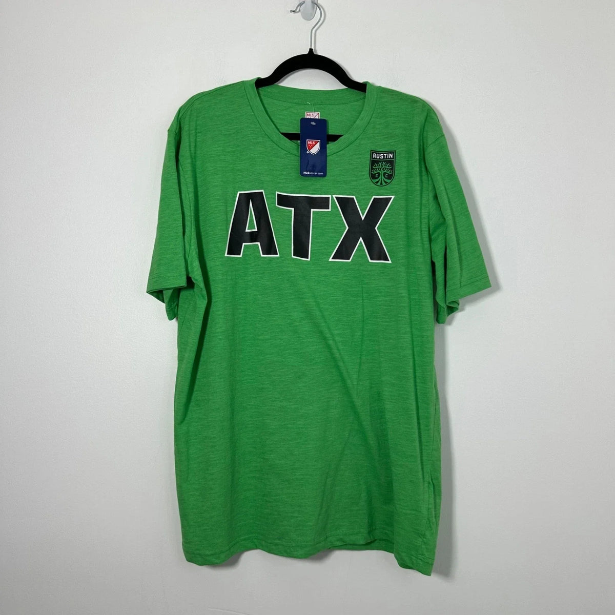 New Official MLS Austin FC "ATX" Soccer Club Green Men’s XL NWT Unisex , , , Long Sleeve Tee