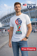 Football World Cup 26 Graphic Soccer Fan Cotton Unisex Casual Streetwear Unisex , , , Long Sleeve Tee