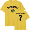 Personalised South Africa football T Shirt, Custom Name and Number Football Tee Unisex , , , Long Sleeve Tee