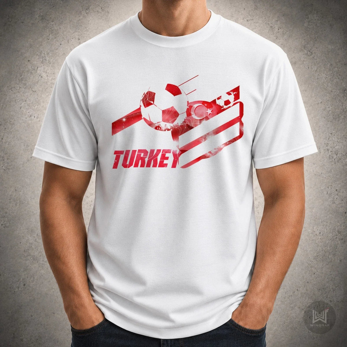 Turkey t shirt football flag top Turkiye soccer fan cotton tee gift all sizes Unisex , , , Long Sleeve Tee