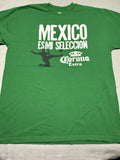 Mexico Soccer Corona Extra Graphic T Shirt Green Mens XL Futbol Tee Football Unisex , , , Long Sleeve Tee